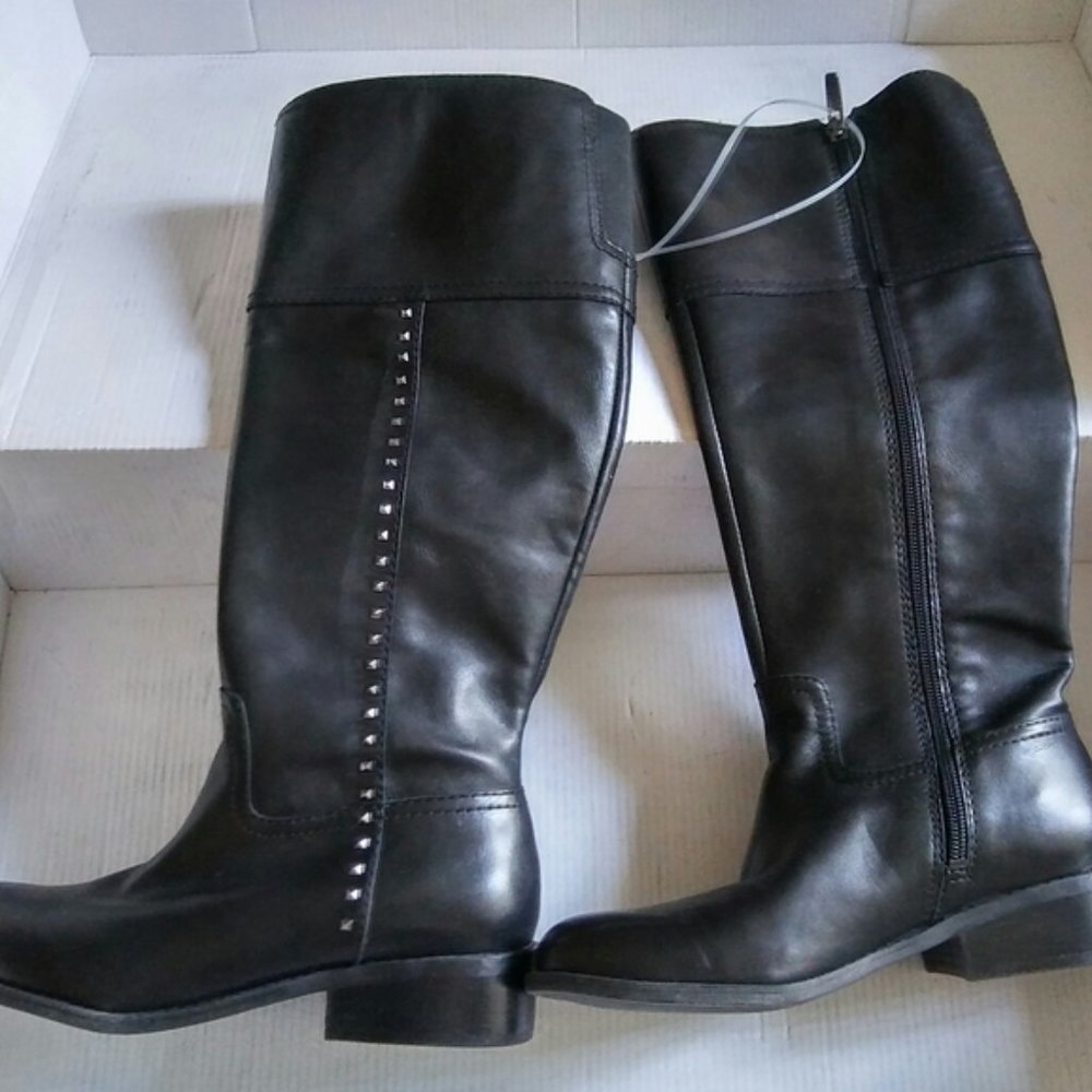 Marc Fisher Galaya Leather Studded Boot Size 6.5 - Picture 8 of 14